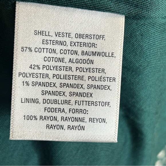 Maeve Anthropolagie M NWT Dark Green Patterned Long Sleeve Dress Party Holiday - Picture 5 of 13